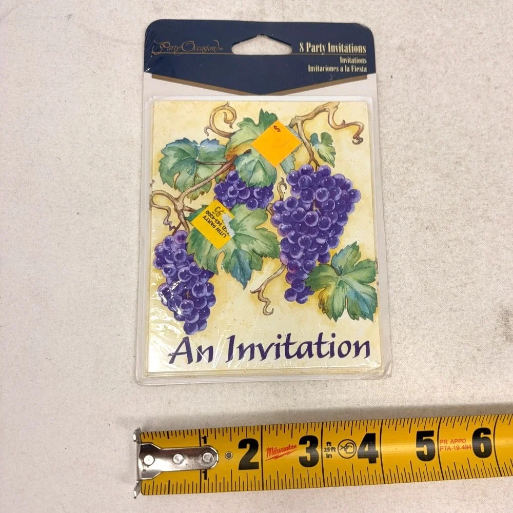 Amscan Gibson Party Occasion Vintage Invitations Lot of 10 Sealed Packs 80 Cards